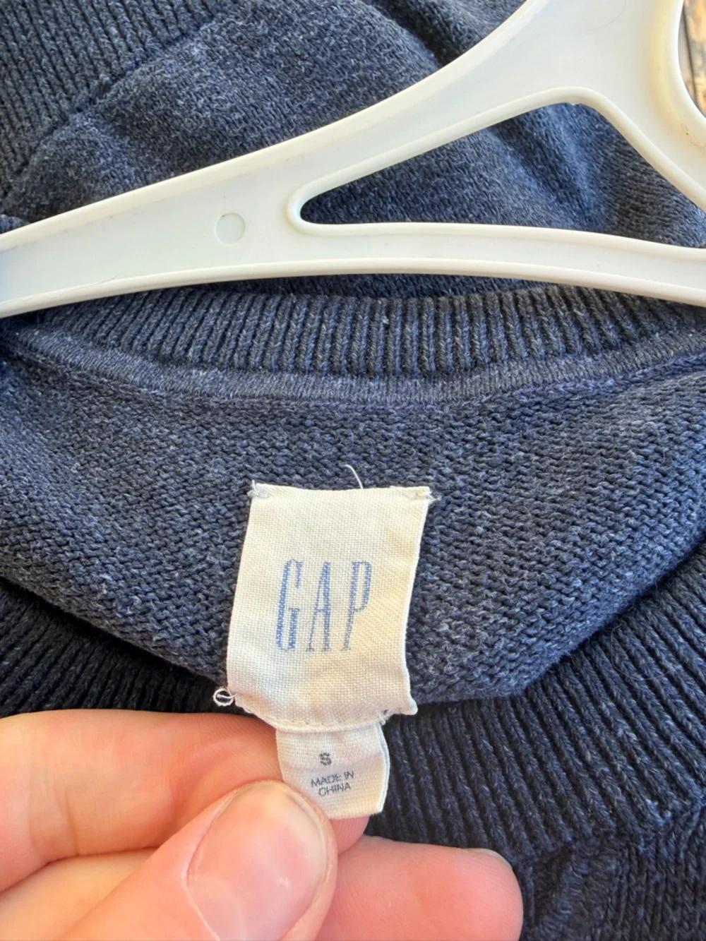 GAP Sweater Blue Mens size Small - Picture 4 of 4